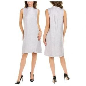 J. McLaughlin Marble Malachite Serafina Dress Light Grey Women's Size Medium NWT